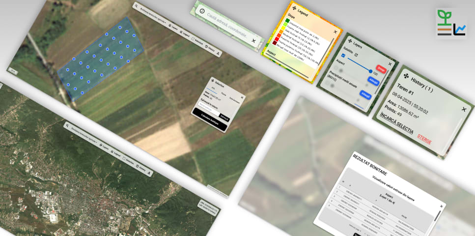 WEB GIS application for calculating land bonitation